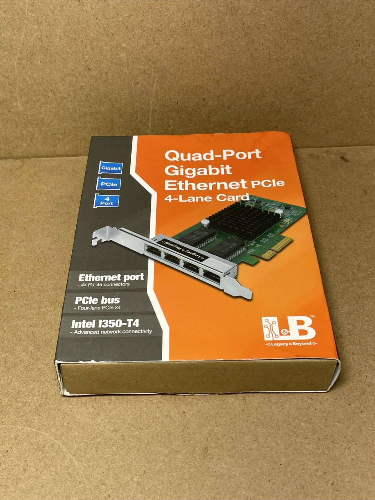 INTEL I350T4 1GbE RJ-45 Quad Port Ethernet Server Adapter I350-T4