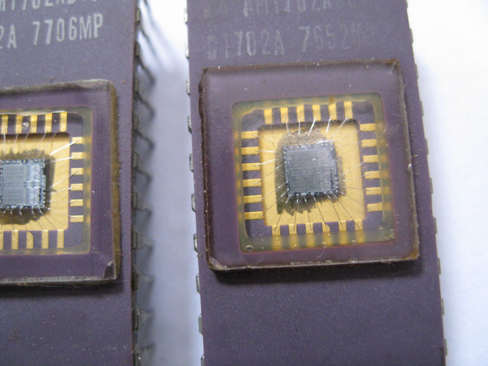 5 Advanced Micro Devices AMD AM1702ADC C1702A purple ceramic IC Intel 2nd Source