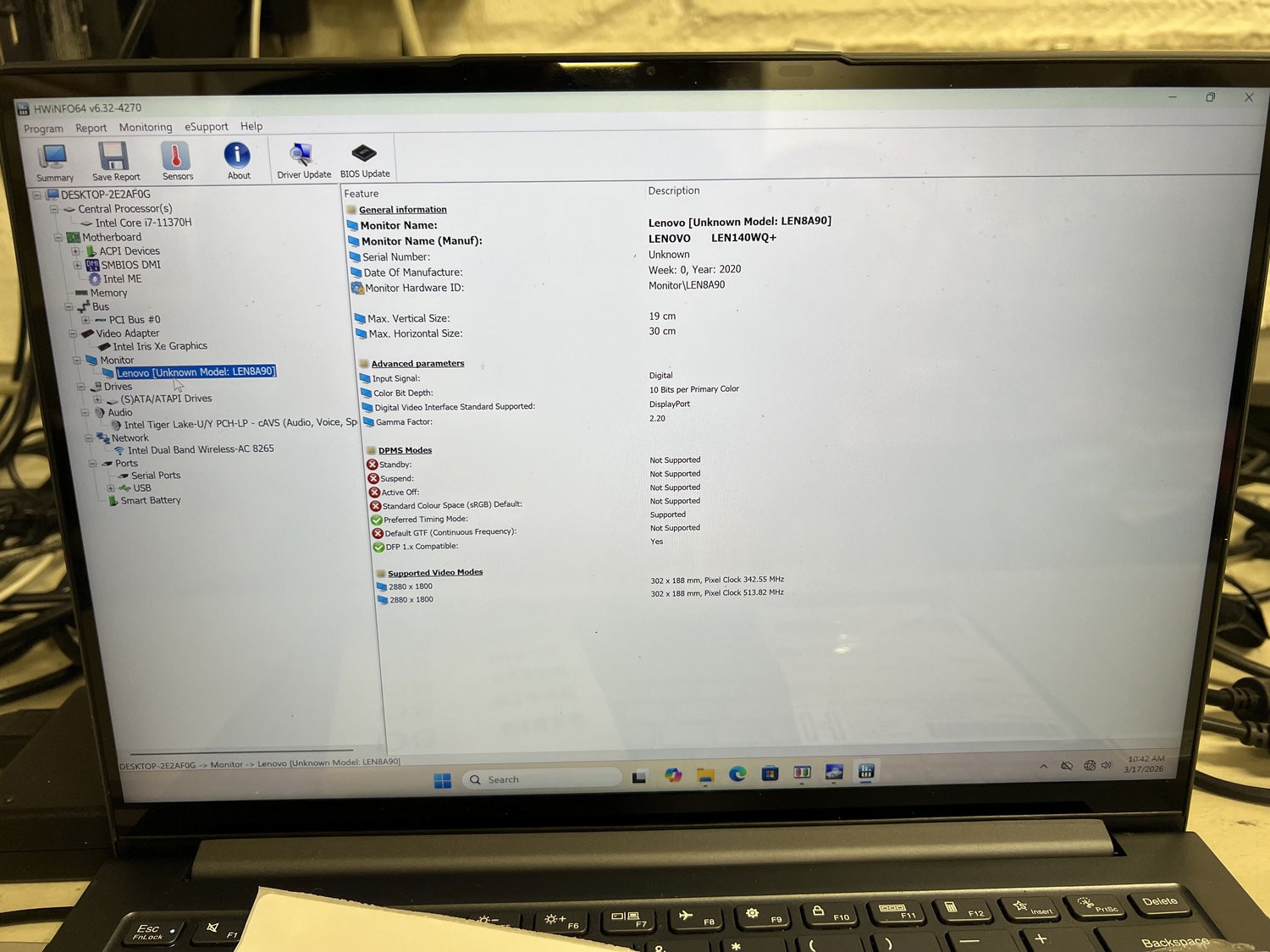 Lenovo Ideapad Slim 7 Pro 14IHU5 14″ 2880×1800 LCD Touch Screen Complete #d8