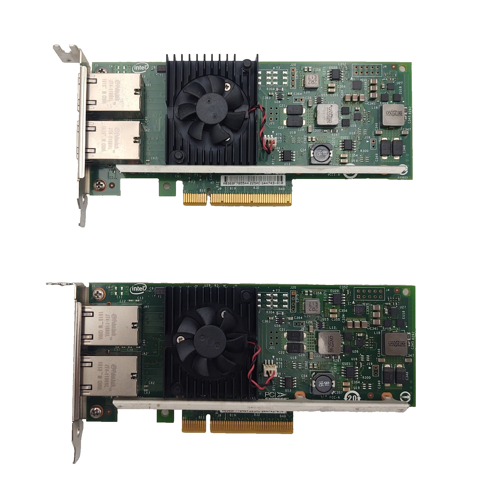 INTEL DELL X540-T2 CONVERGED Dual Port 10Gb Ethernet Network 03DFV8 0K7H46 Low P