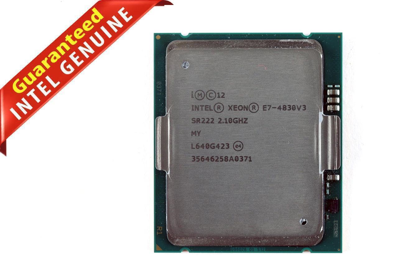 Intel Xeon 12 Core Processor E7-4830 V3 2.1GHZ 30MB Cache 8.0 GT/s SR222