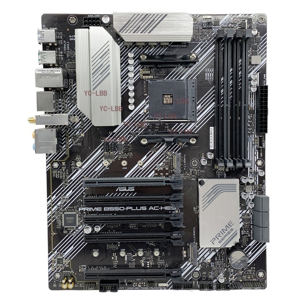 AMD B550 Motherboard ASUS PRIME B550-PLUS AC-HES AM4 DDR4 for Ryzen 3/5/7/9 CPU