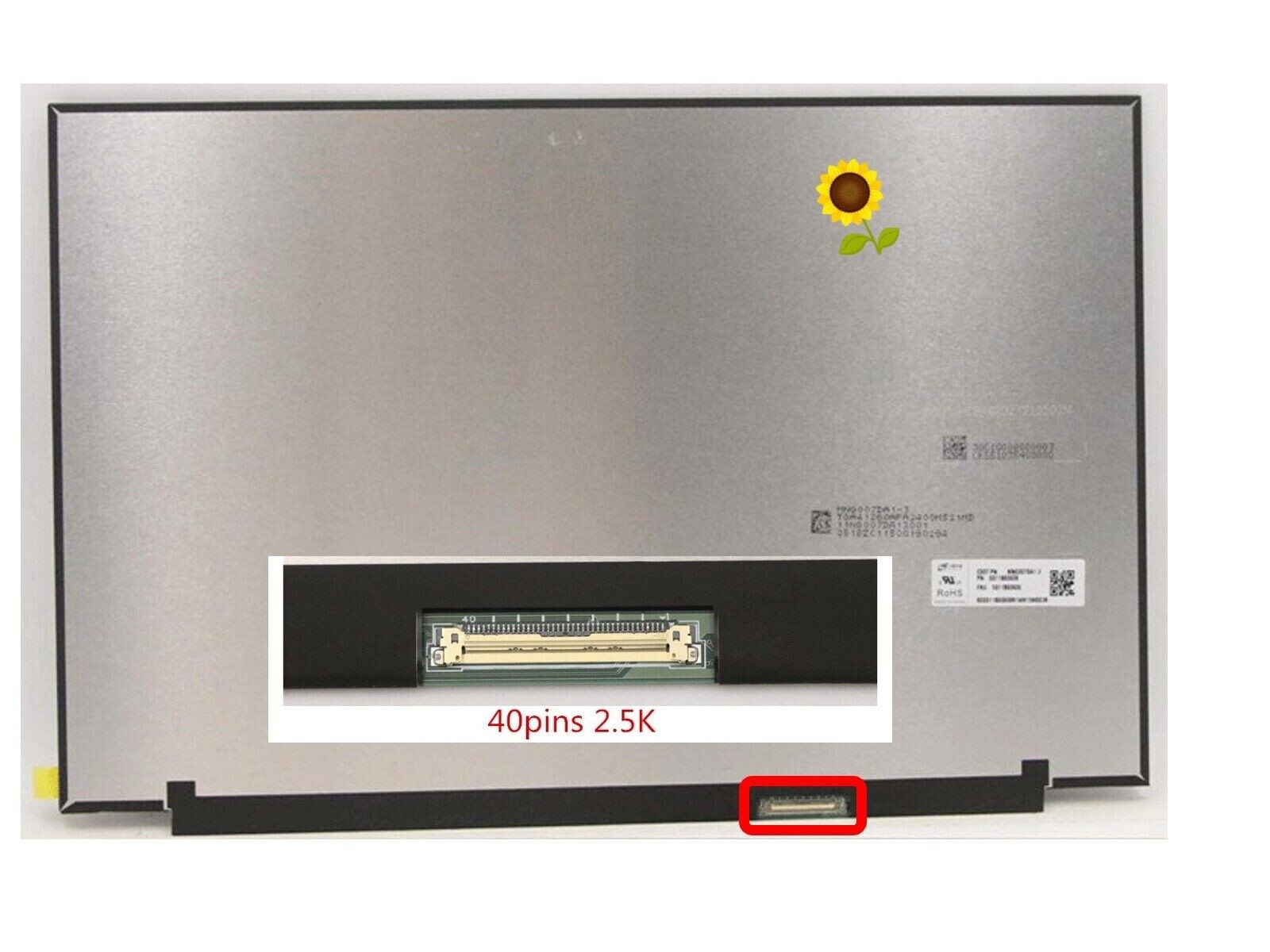 NE160QDM-NYD Non-Touch Led Lcd Screen 16″ QHD 2560×1600 40 Pin