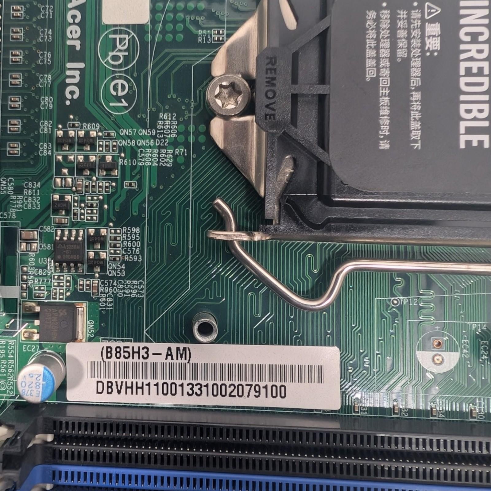 Acer B85H3-AM Intel B85 Socket LGA1150 Micro-ATX Motherboard