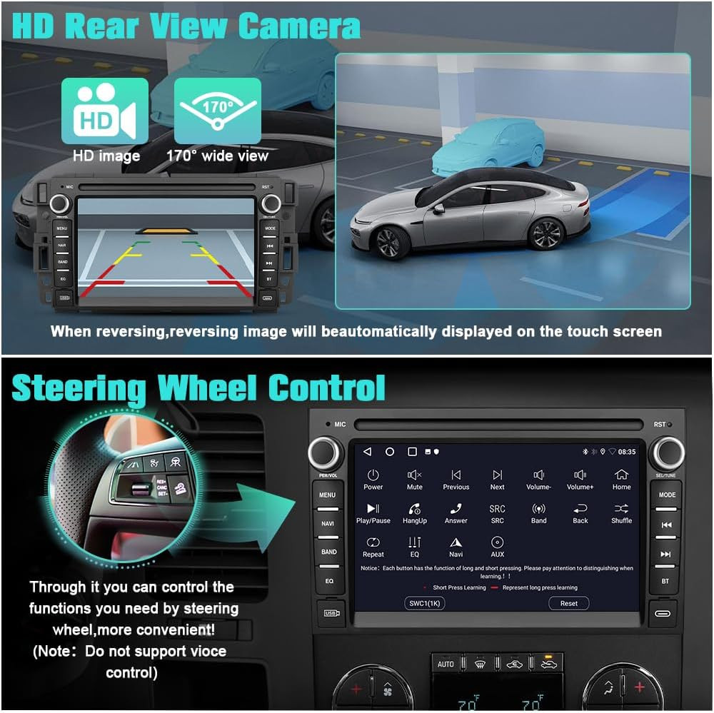 4 Core 64GB for Chevy Silverado Tahoe GMC Sierra Yukon 2007-2013 | Android Touch