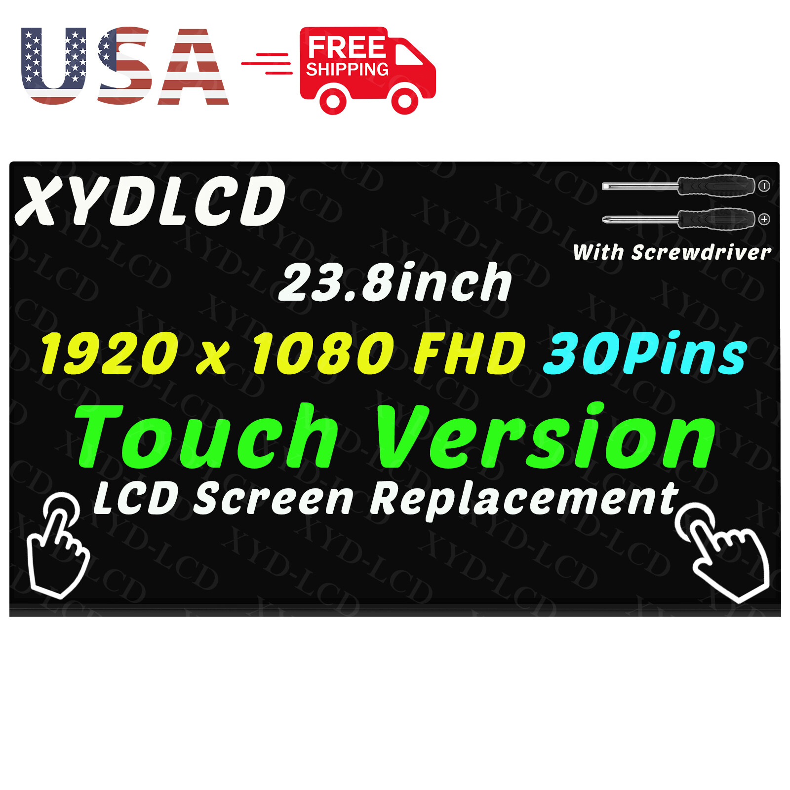 23.8″ M84860-001 for HP 24-CB1124 All-in-One Borderless LCD Touch Screen Display