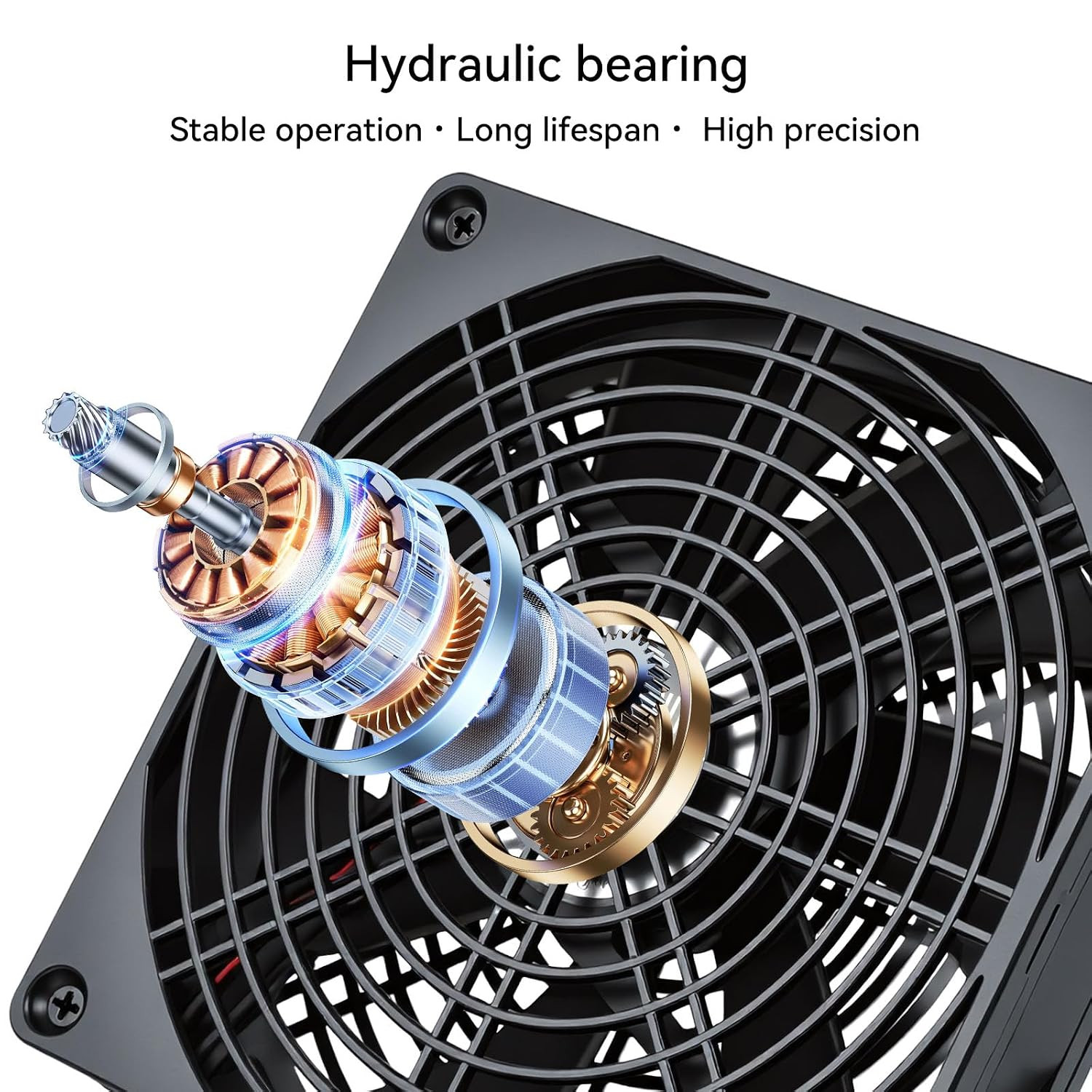 USB Powered Cooling Fan 140Mm with 3 Speed Adjustable Computer USB Fans