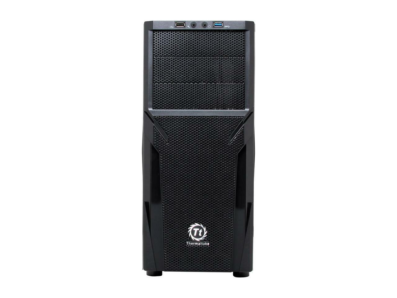 Thermaltake Versa H21 Mid Tower Computer Case with USB 3.0 and All-Black Interio