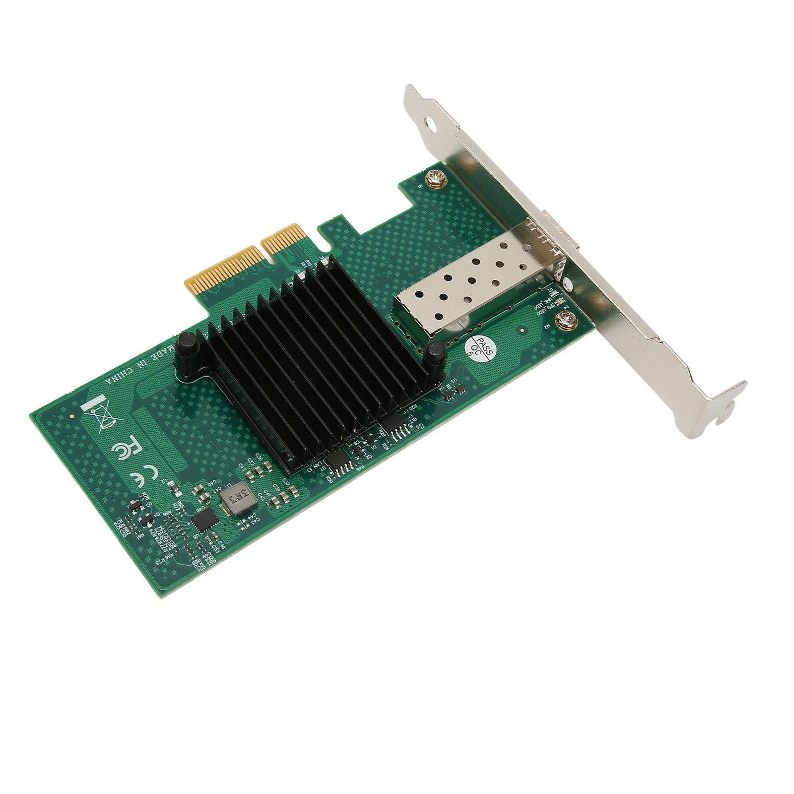 PCIe Network Card 10000Mbps PCI Express X4 5.0GT/s SFP LC Optical Fiber Gigabit