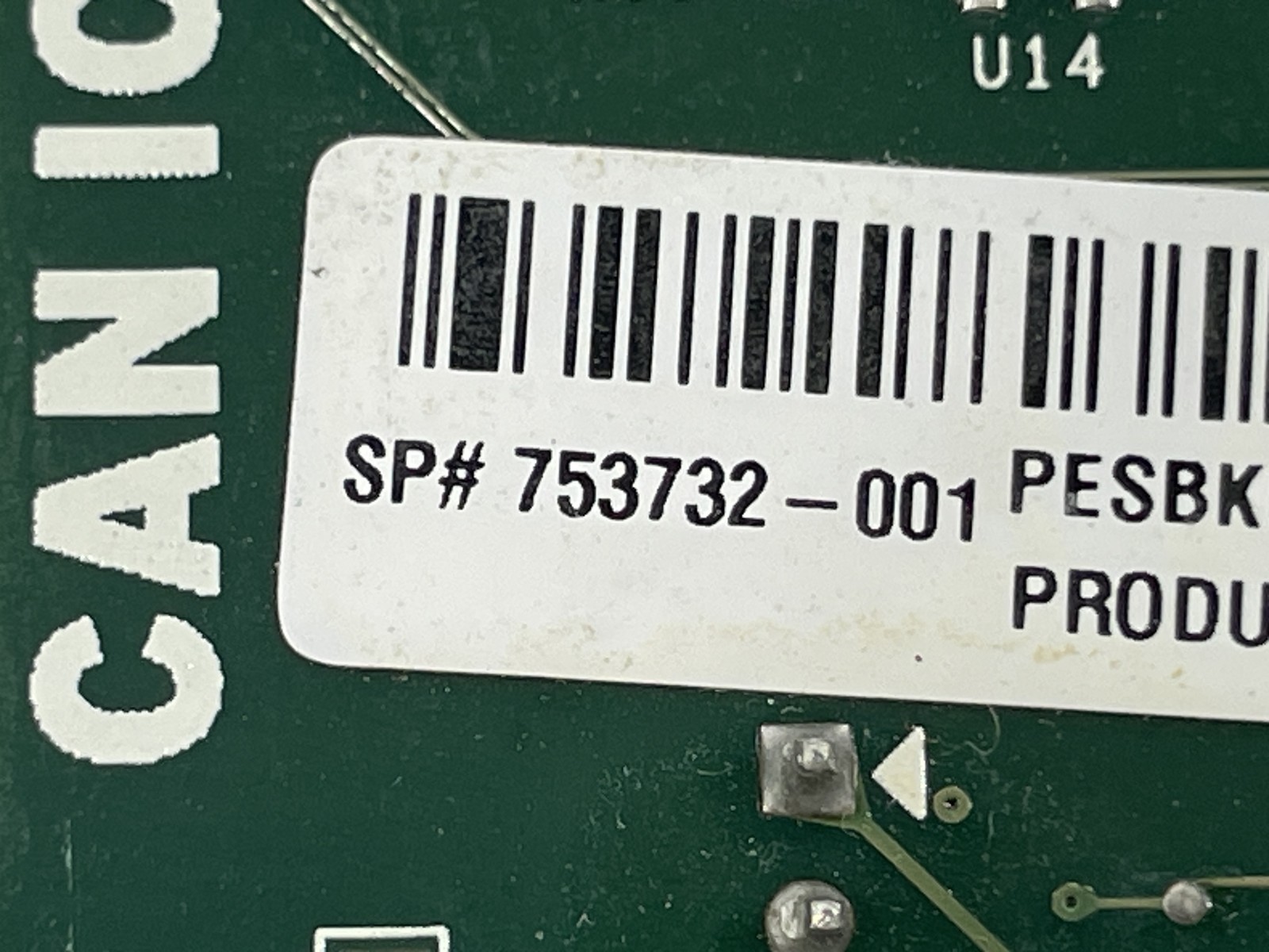 HP Thunderbolt 2 PCIe x4 Card 753732-001 w/ Cable