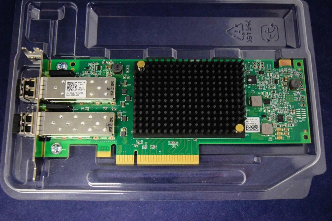 LPE35002 DELL/EMULEX 32GB 2Port 32GFC SW Optical Fibre Channel HBA Both Brackets
