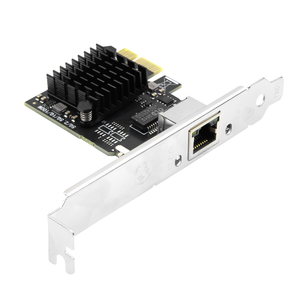 RTL8126 5Gbps PCIe Ethernet Card RJ45 Multi-Gigabit LAN Adapter Gaming Desktop