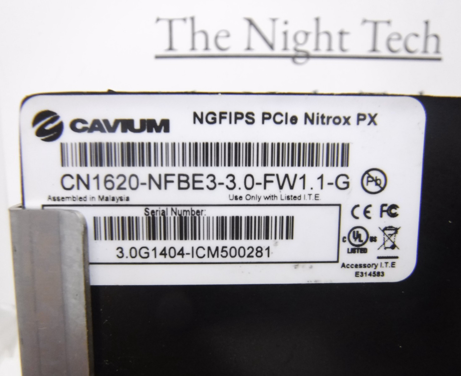 Cavium Nitrox PX CN1620-NFBE3-3.0 NGFIPS PCIe Crypto Accelerator HSM Card
