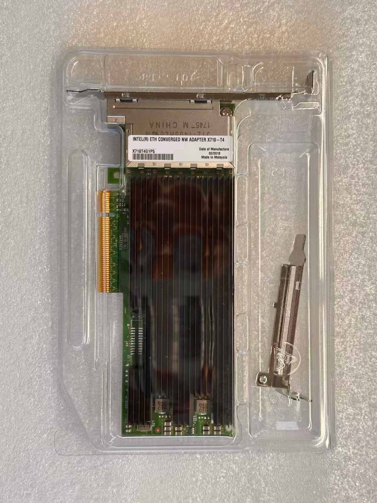 Intel X710-T4/X710T4G1P5 Eth Converged NW Adapter 10Gigabit Card + Full Brack