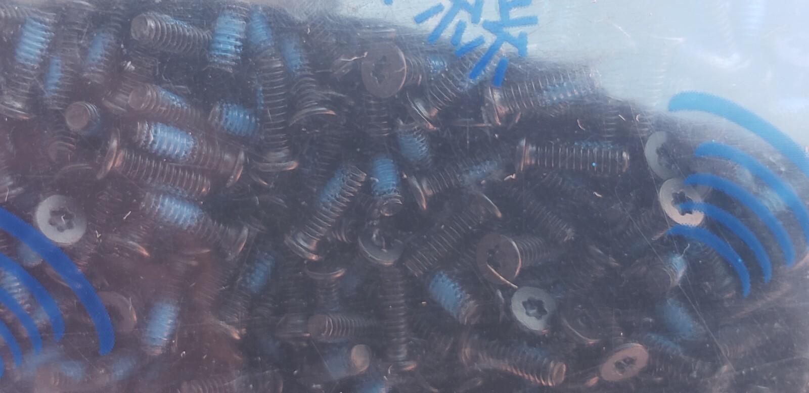 2000-M2 x 6mm Screws for Dell Laptop Computers-1NC5T-Flat Head-T5-Nylock