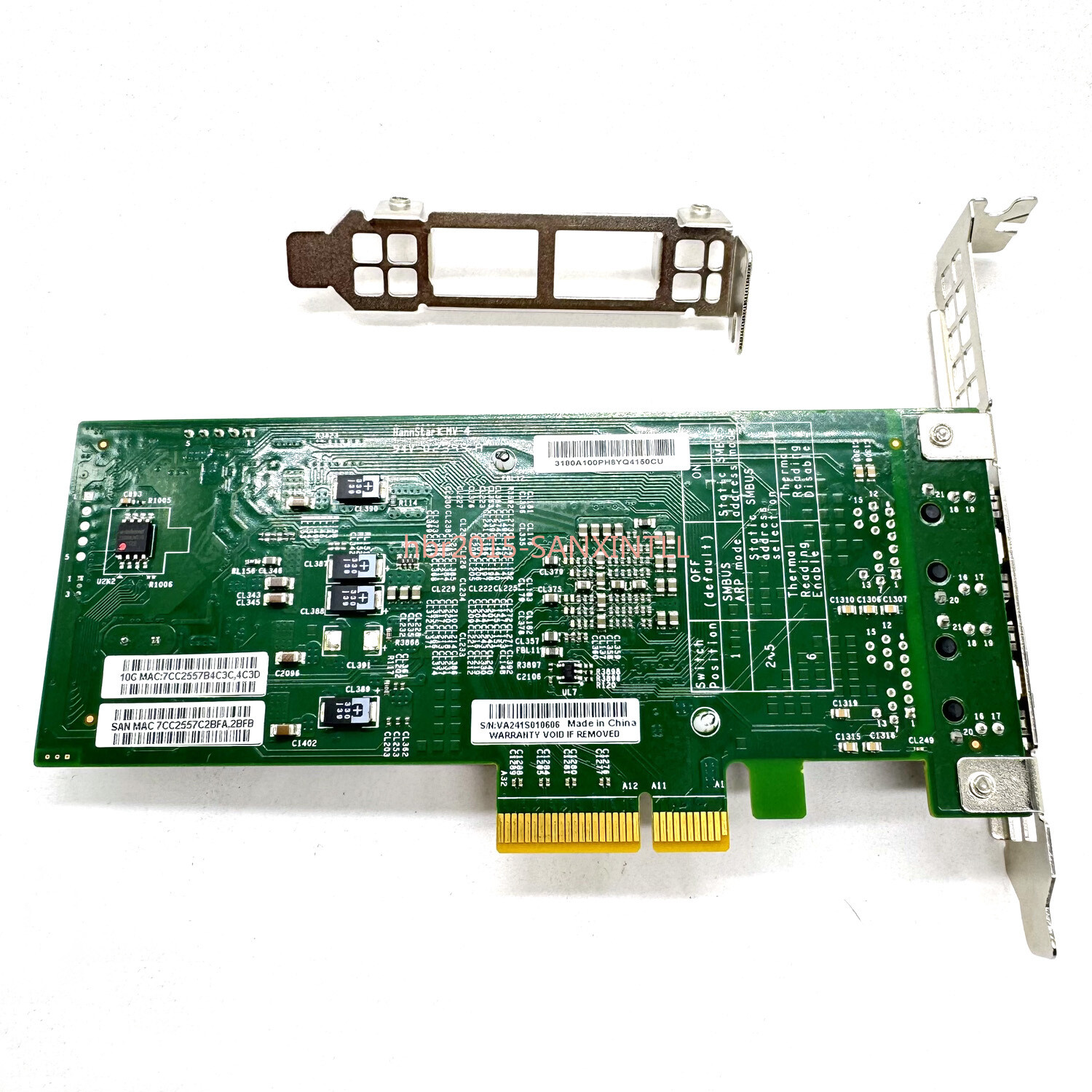Dual Port 10Gbase-T PCI-E 3.0 SuperMicro AOC-STGS-i2T Intel X550-T2 Network Card