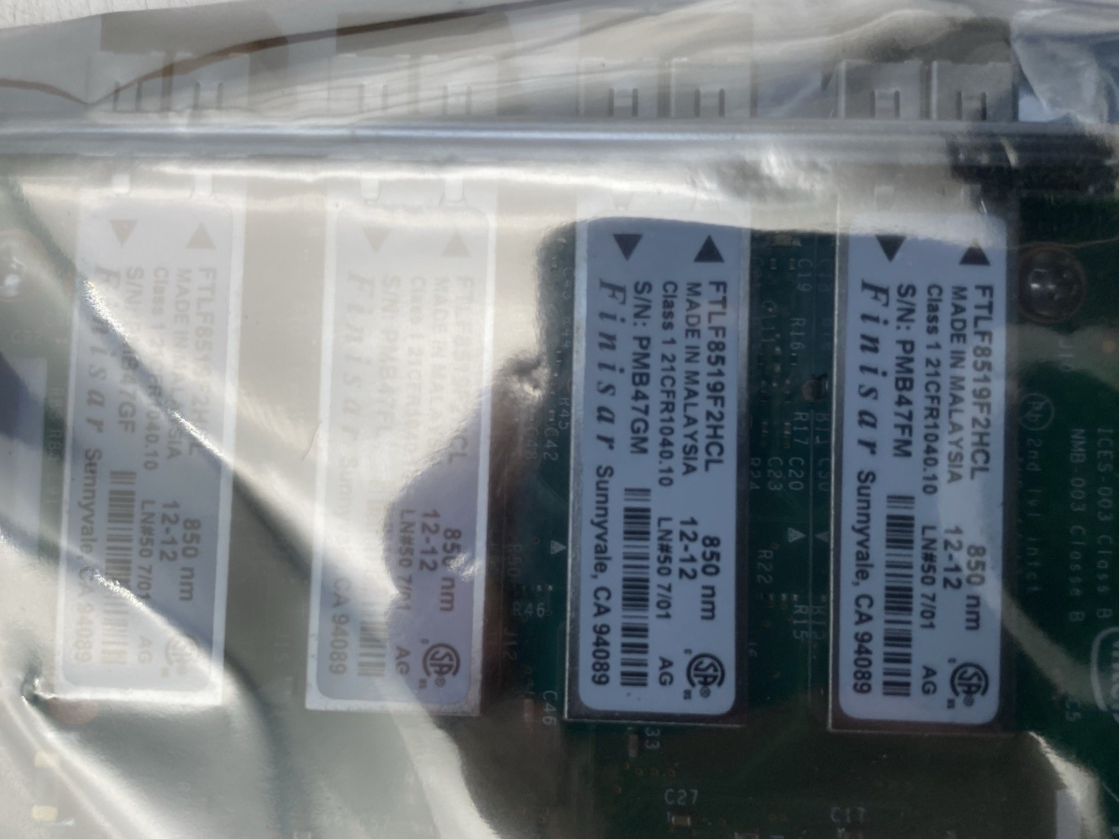 LOT OF 2 Intel I340-F4 4-Port PCIe Ethernet Server Adapter