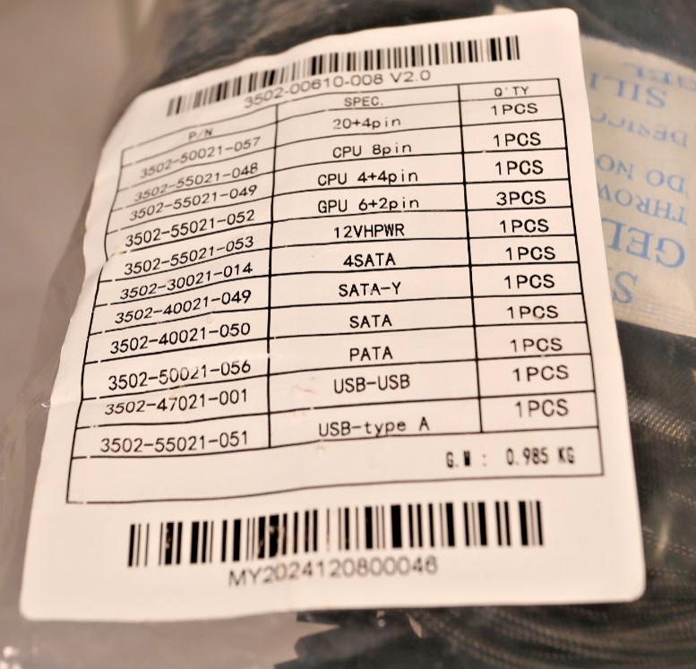 Lian Li EDGE PLATINUM 850 Watt 80 Plus Platinum ATX Fully Modular PSU OPEN BOX