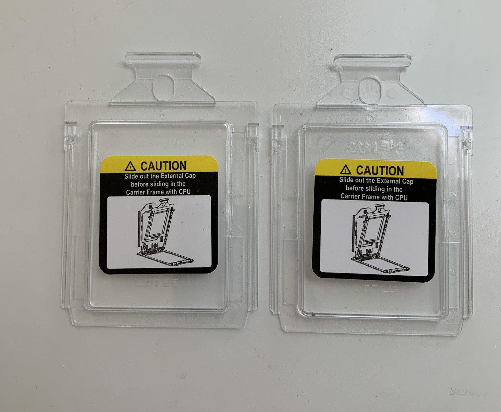 Lot of 2 AMD CPU SP3 LOTES Socket Plastic Protector Cover