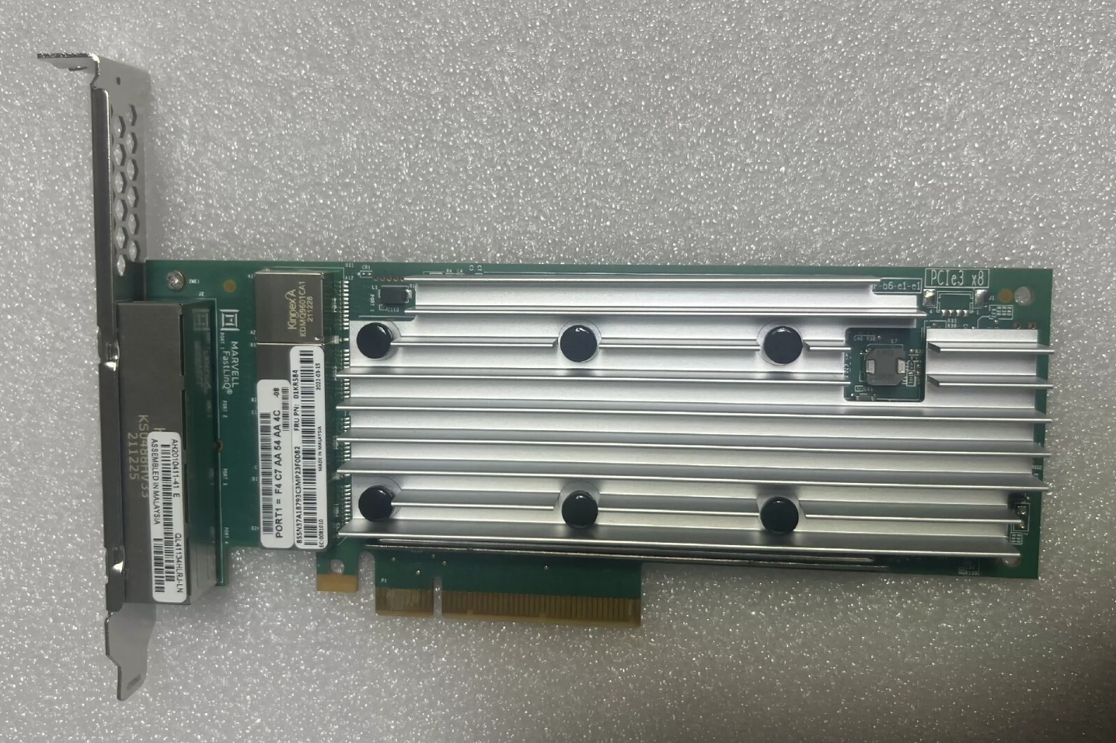 QLogic Marvel QL41134HLRJ-LN QL41134 10GB Quad Port PCI-E Adapter 01KR584