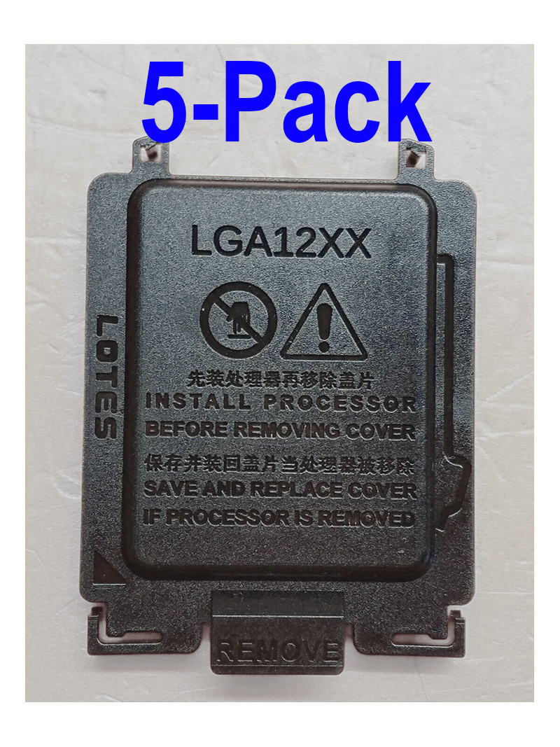 5-Pack CPU Socket Dust Cover Protector for Intel LGA1200 Motherboard