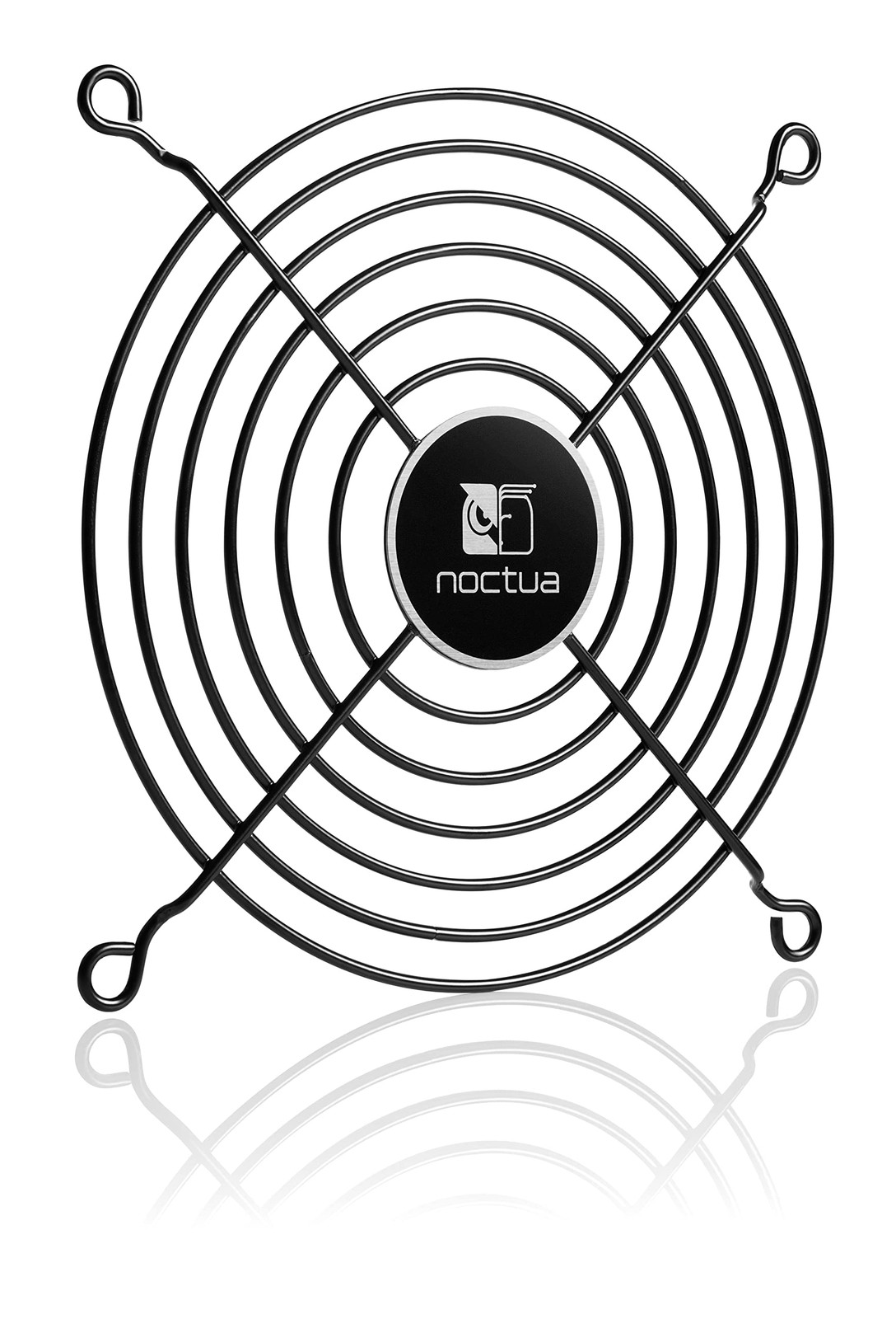 12Cm Matte Black Fan Guards Set Of 2 With Mounting Screws And Push Pins