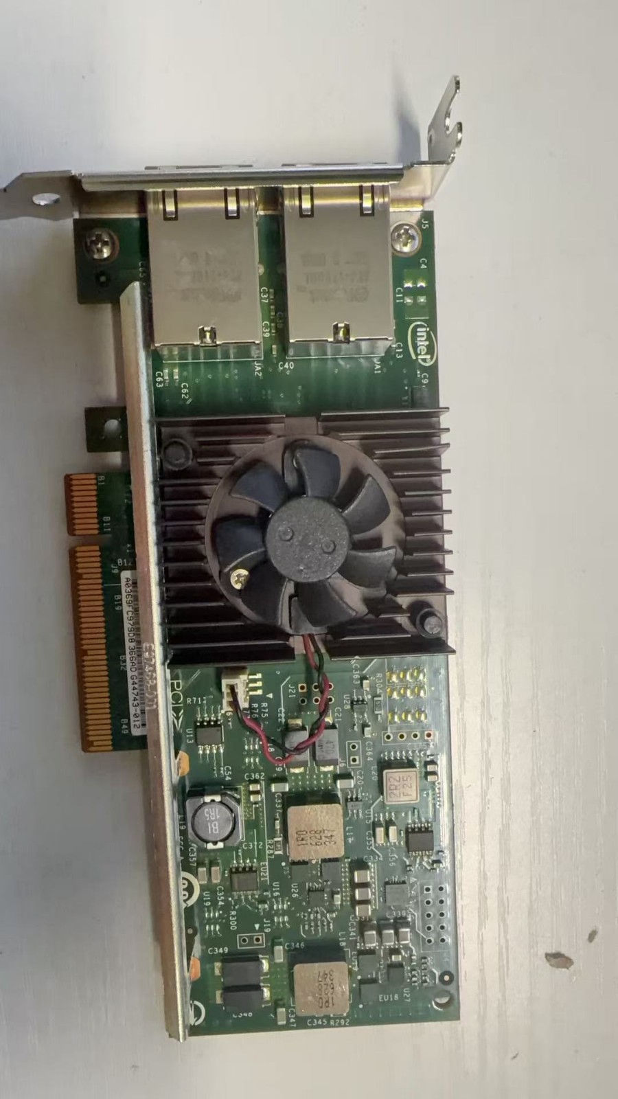 3DFV8 INTEL DELL X540-T2 CONVERGED Dual Port 10Gb Ethernet Network 03DFV8 0K7H46