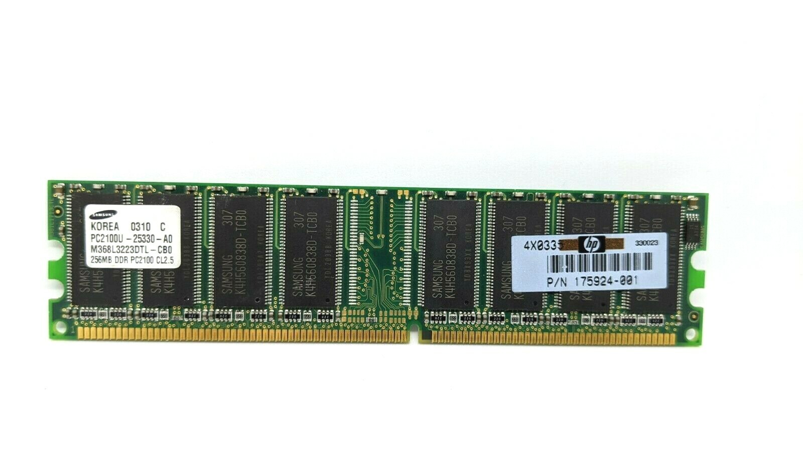 256mb Samsung PC2100 CL2.5 DDR 266 MHz SDRAM REGISTERED ECC M368L3223DTL-CB0
