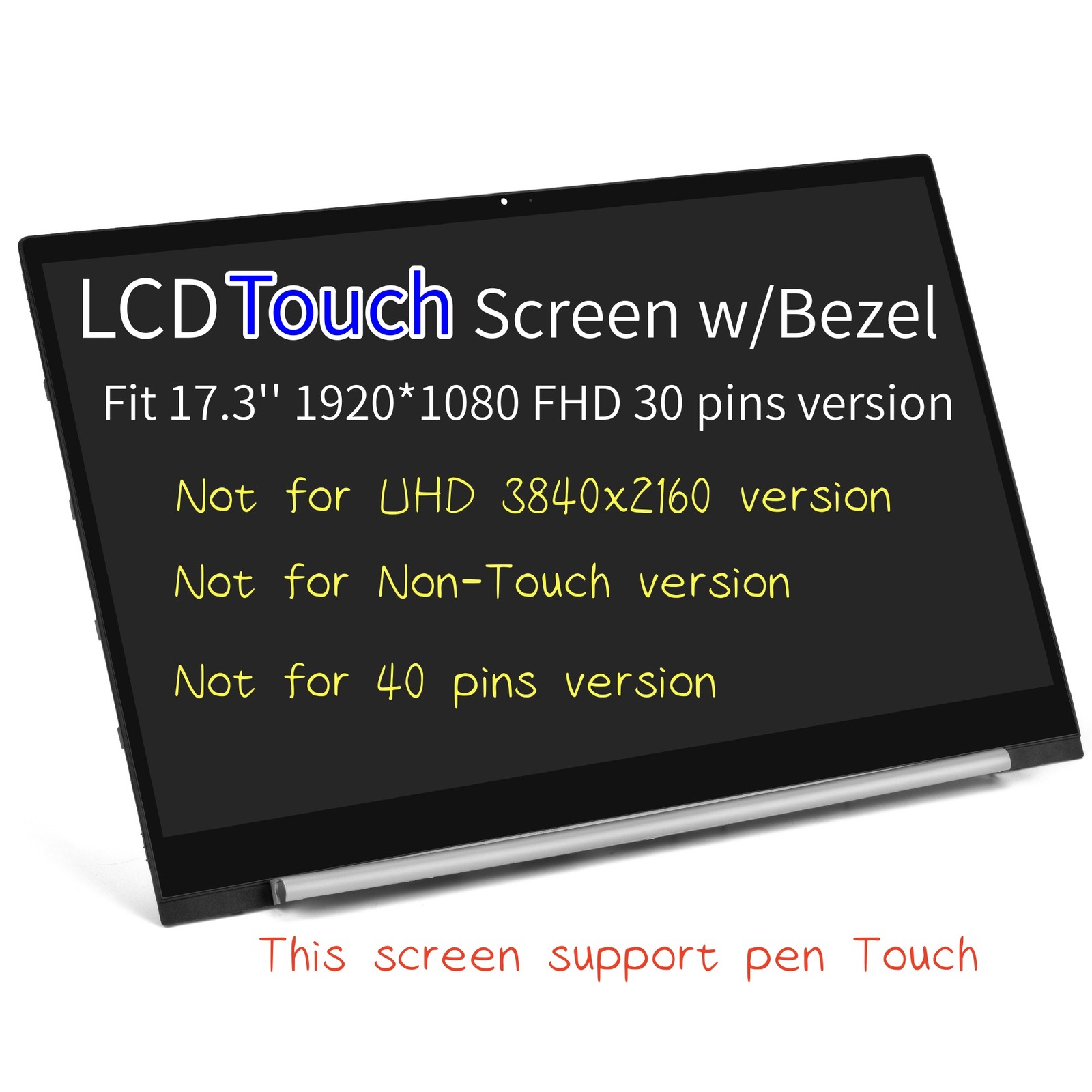 For HP Envy 17-CG LCD Touch Screen w/Bezel Assembly 17.3″ N173HCE-E3A L43245-JG2