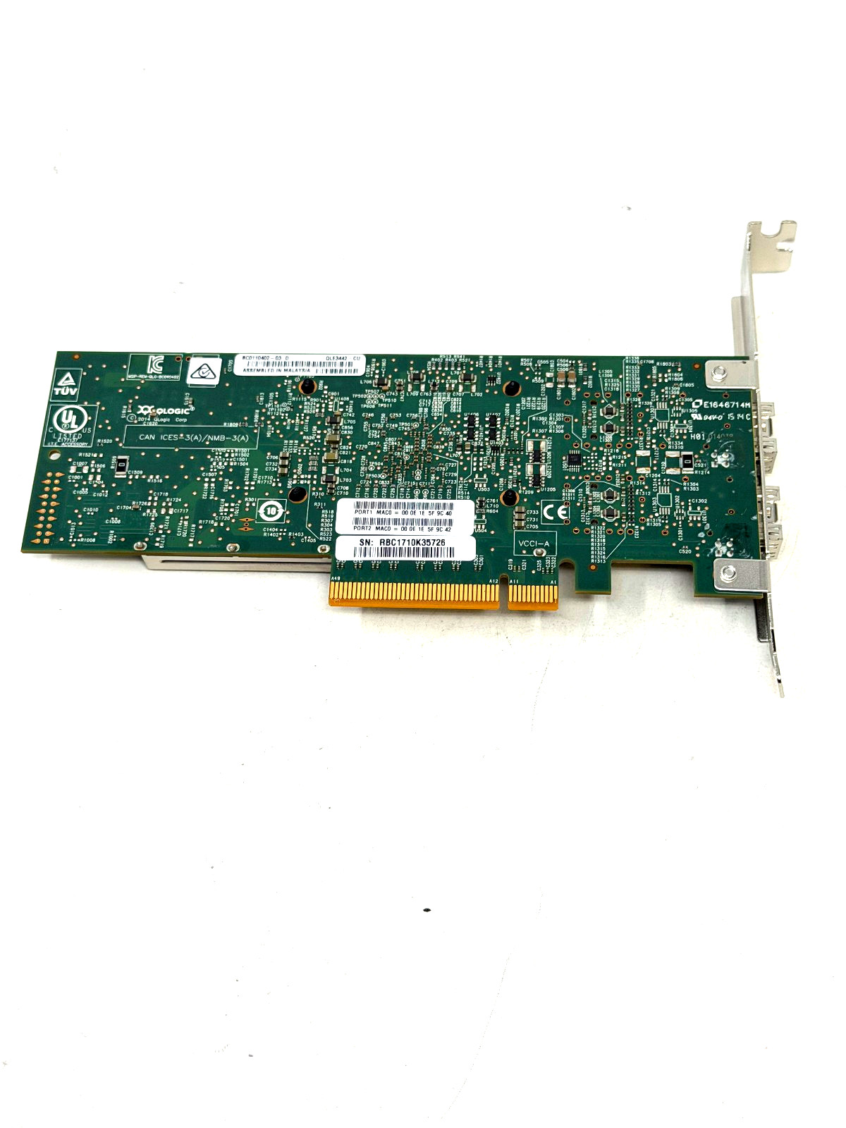 QLogic QLE3442-CU Dual Port 10GB SFP+ PCI-E 3.0 x8 Network Interface Card NIC