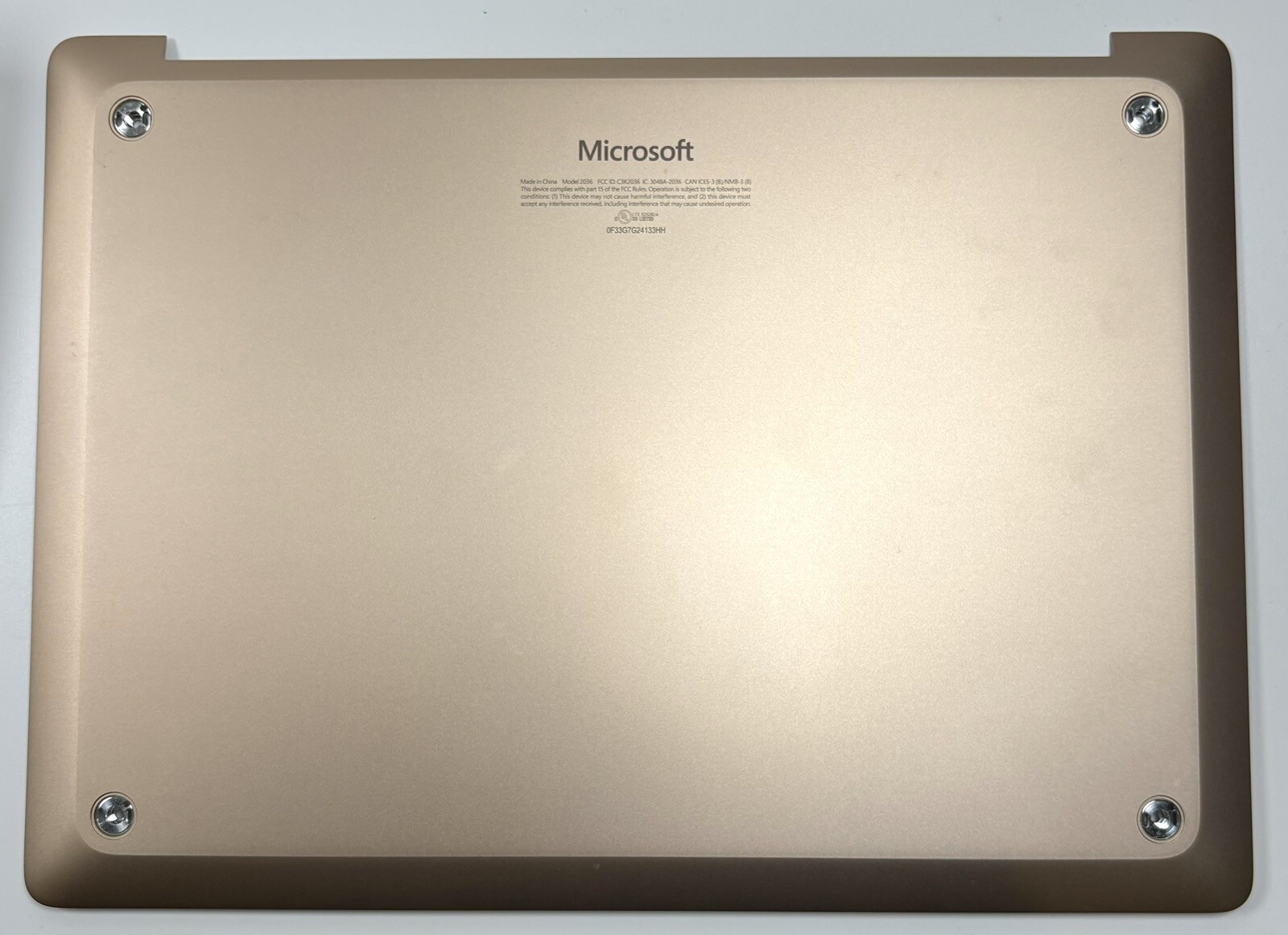 Microsoft Surface Laptop 7 Copilot+ PC 13 in. Bottom Cover Base Dune M1297713