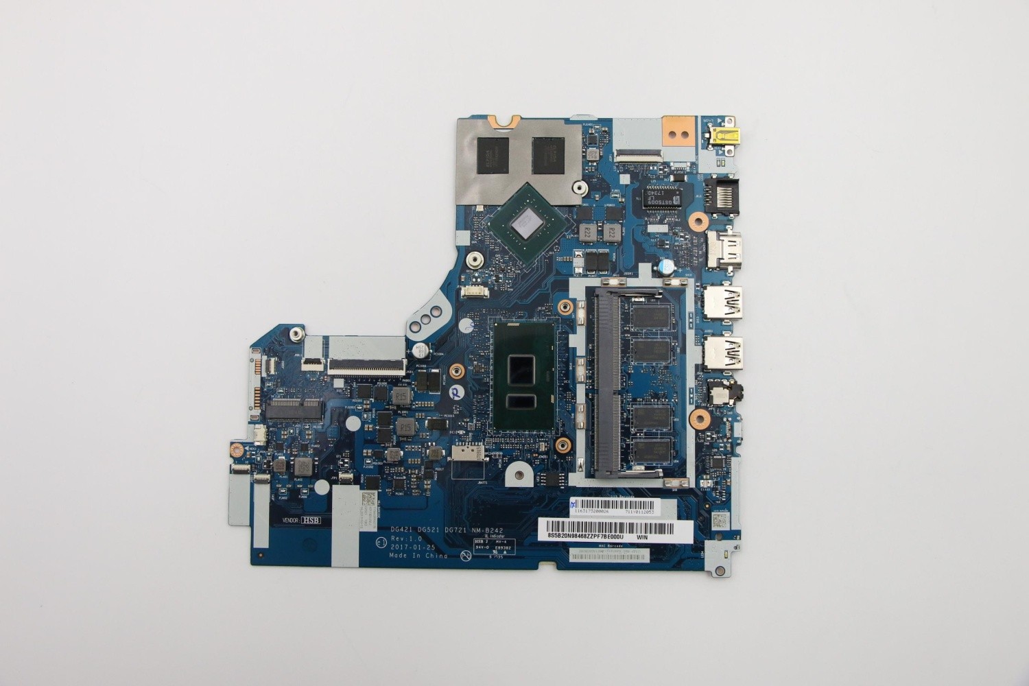 Genuine 5B20N98468 Lenovo Thinkpad Motherboard Intel i7-7500U 4GB Win Win 520-15