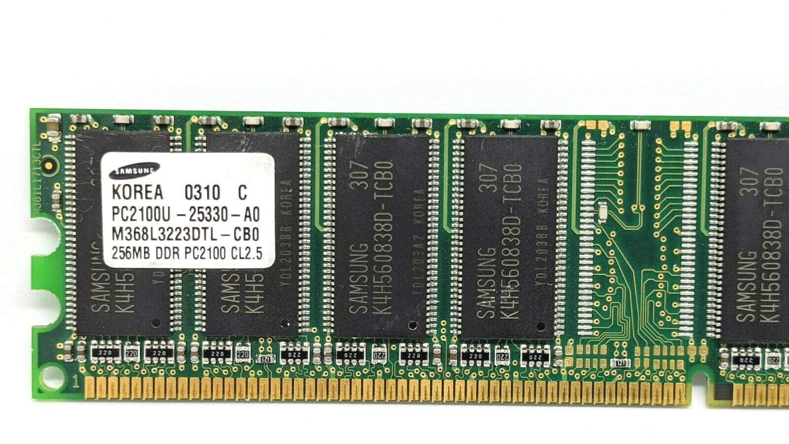 256mb Samsung PC2100 CL2.5 DDR 266 MHz SDRAM REGISTERED ECC M368L3223DTL-CB0