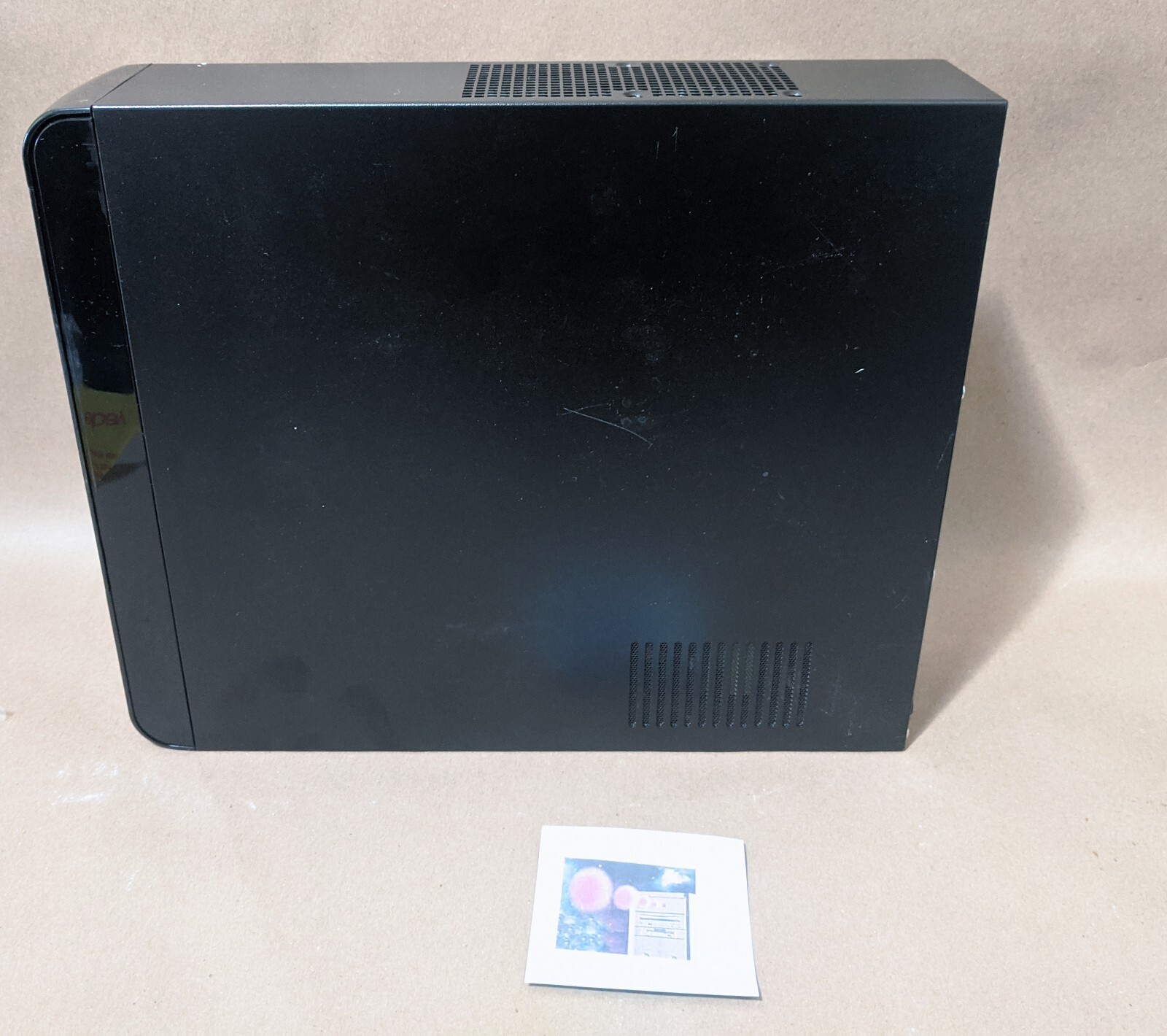 Empty Linkworld DIY Black Mini-ITX Media Center HTPC Desktop/Tower PC Case