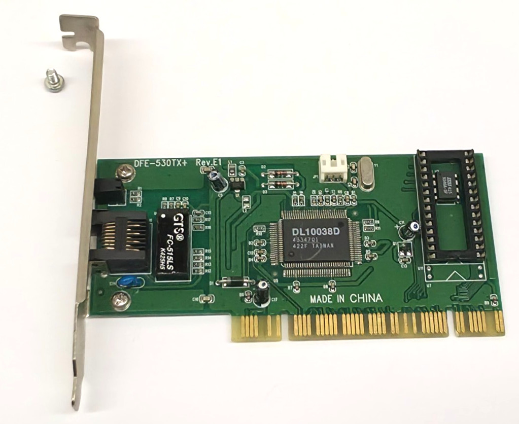 D-Link DFE-530TX+ Ethernet 10/100Mbps LAN PCI Network Card – DL10038D Chipset