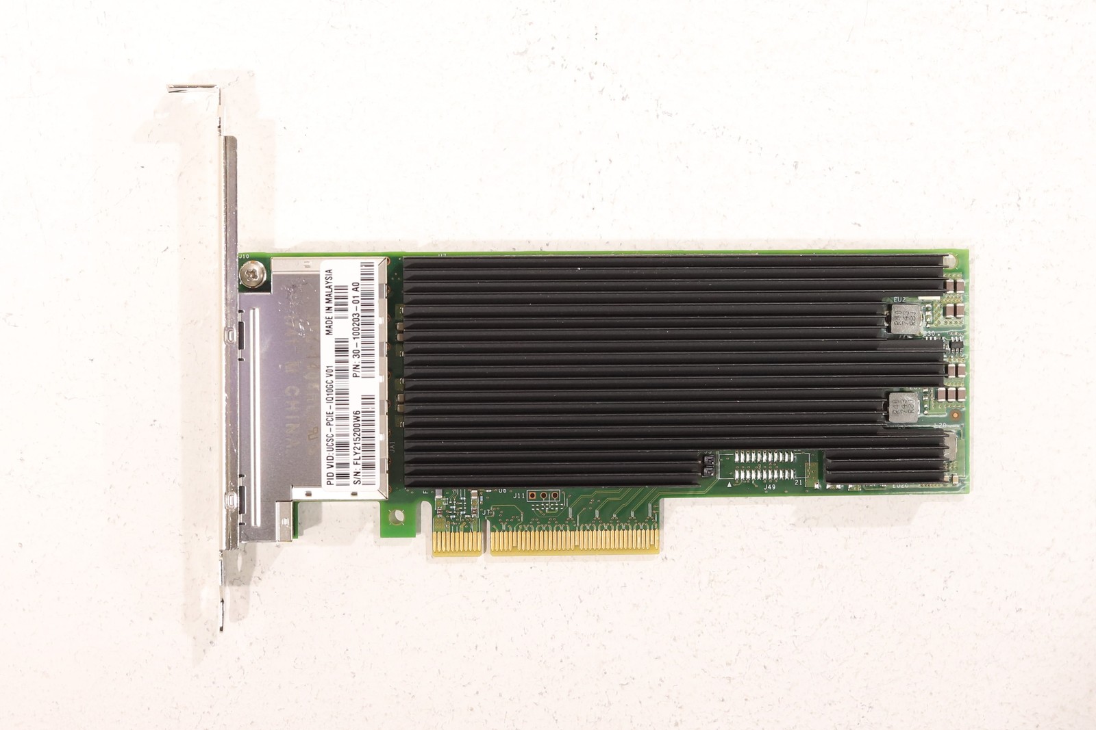 Cisco UCSC-PCIE-IQ10GC Quad-Port 10GbE PCIe x8 Network Card P/N: 30-100203-01