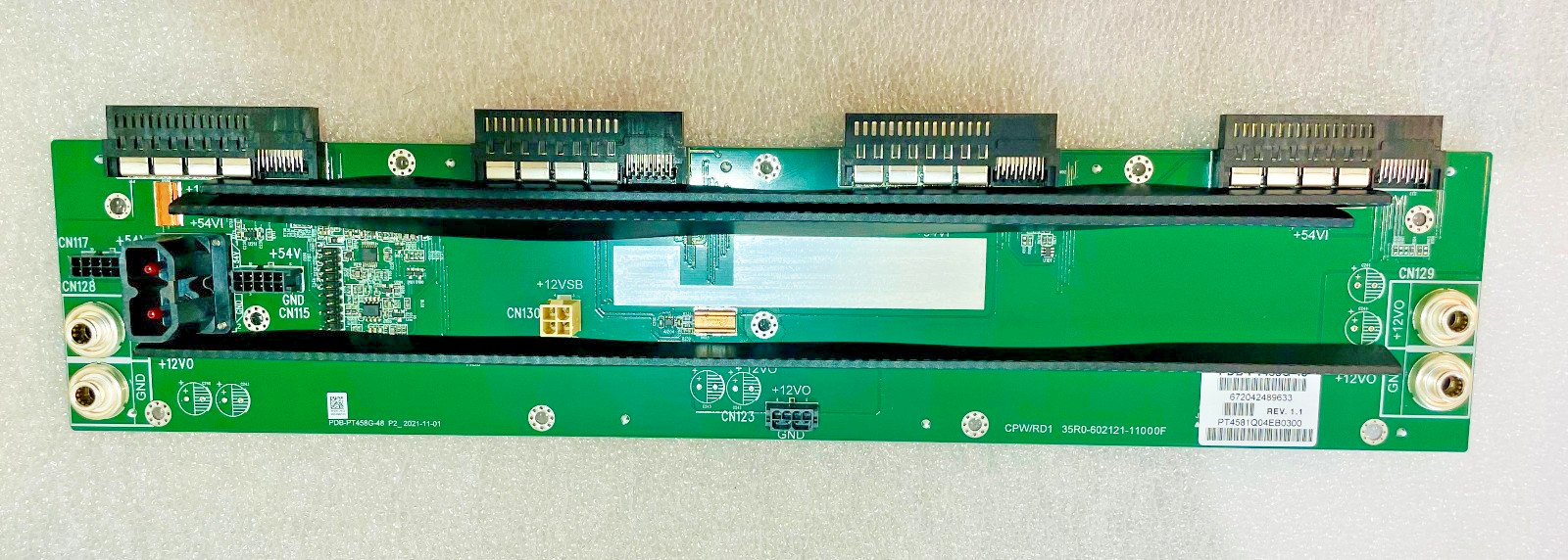 SuperMicro PDB-PT458G-48 Input 4 powers w/ 54V and 12V 12Vsb pass through board