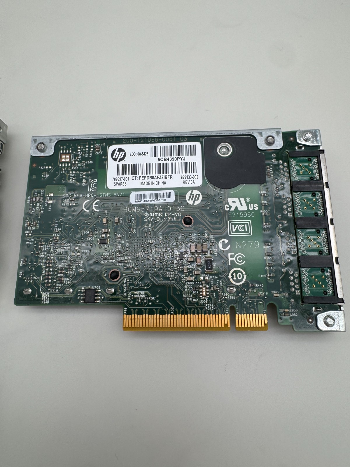 HP 331FLR FlexibleLOM 4-Port Gigabit Ethernet Adapter 629133-002 Lot of 3