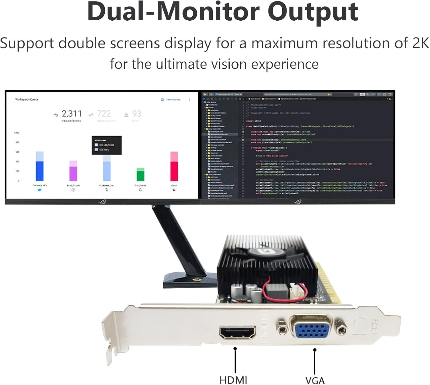 Low Profile GPU HDMI/VGA Win11 Compatible