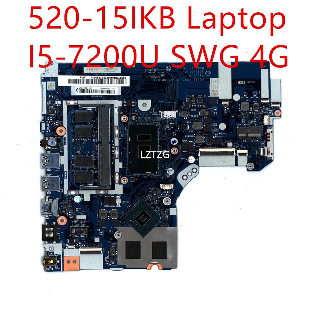 Motherboard For Lenovo ideapad 520-15IKB Laptop I5-7200U SWG 4G 5B20N98493