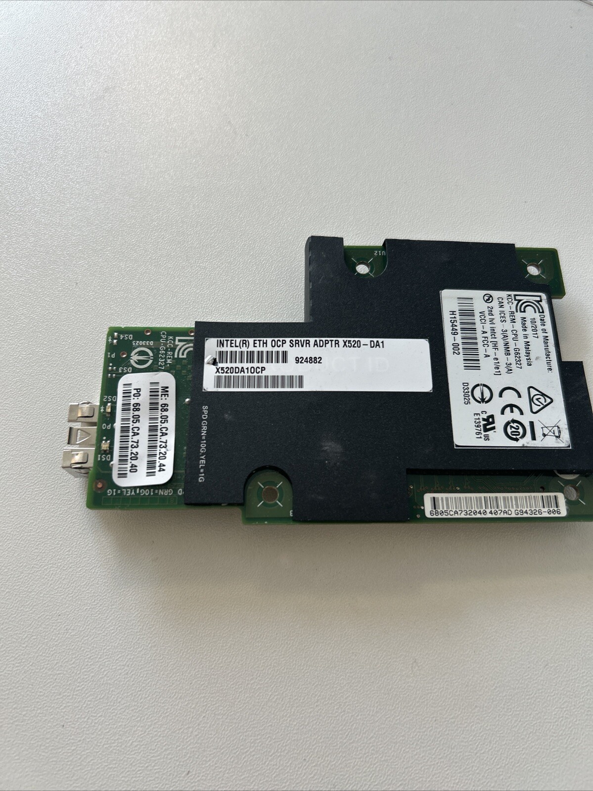 X520-DA1 OCP Intel SFP+ 10GB 1-Port Ethernet Network Card H15449-002