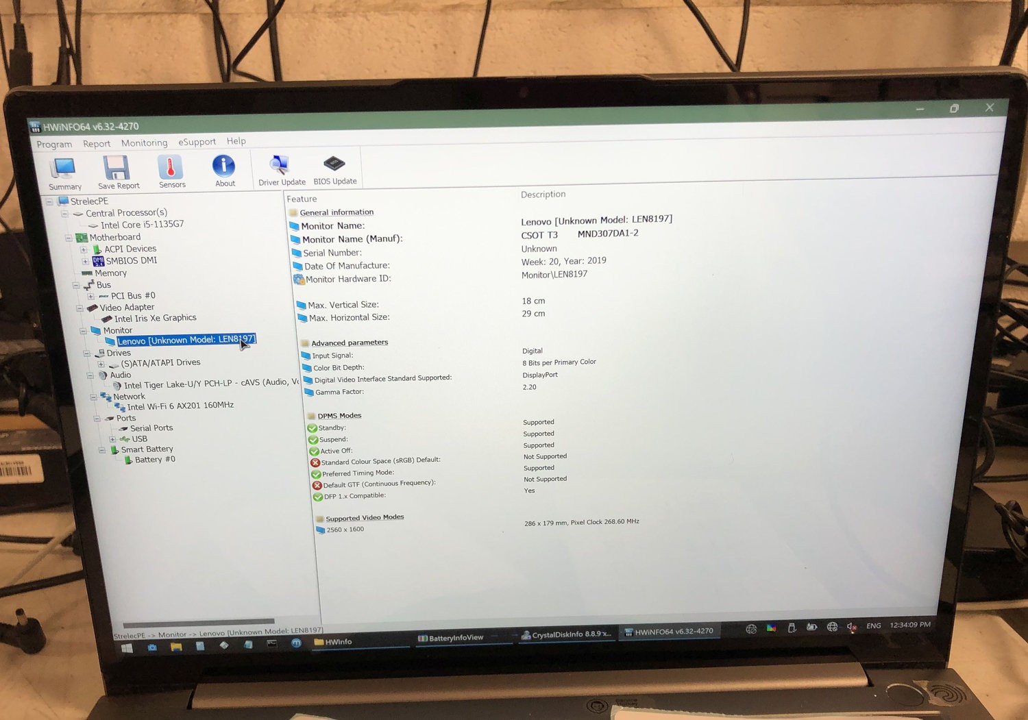 Lenovo ThinkBook 13s G2 ITL 13.3″ TOUCH 2560×1600 LCD Screen Complete #B115