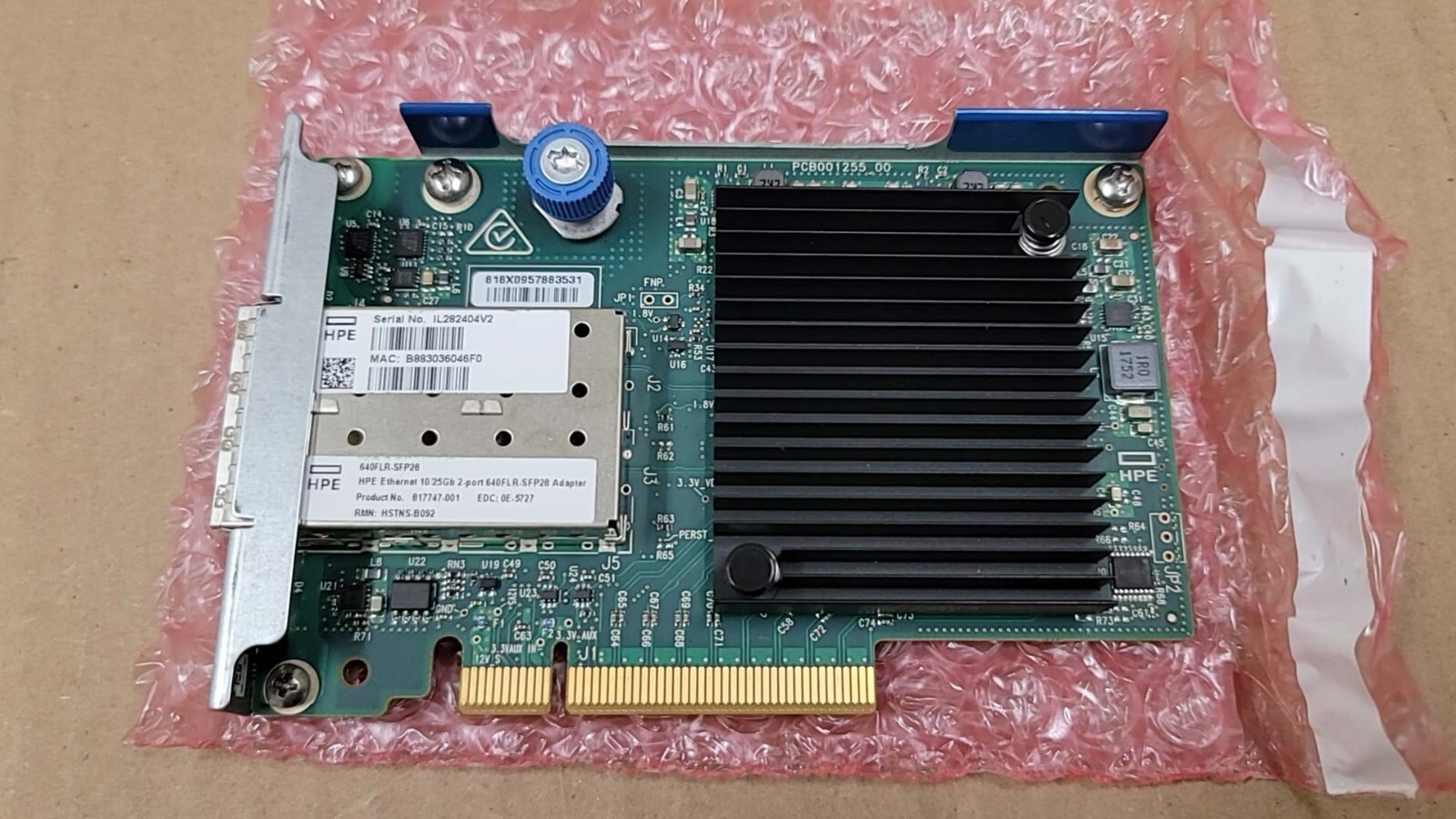 HPE 817749-B21 10/25Gb 2-port 640FLR SFP28 adapter 840139-001 817747-001