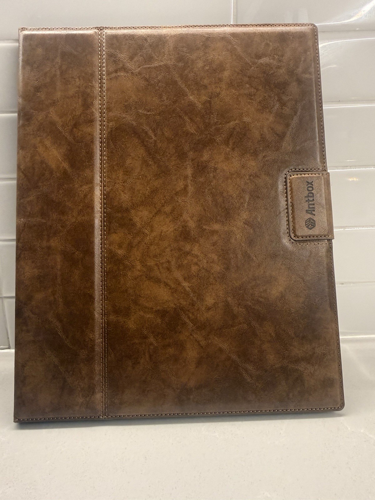 Antbox Case for iPad Pro 13 Inch M5 2025/M4 2024, Built-in Pencil Brown