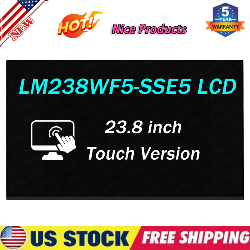 23.8″ LM238WF5-SSE5 for HP L91416-002 LM238WF5(SS)(E5) LG 1080p Touch LCD Screen