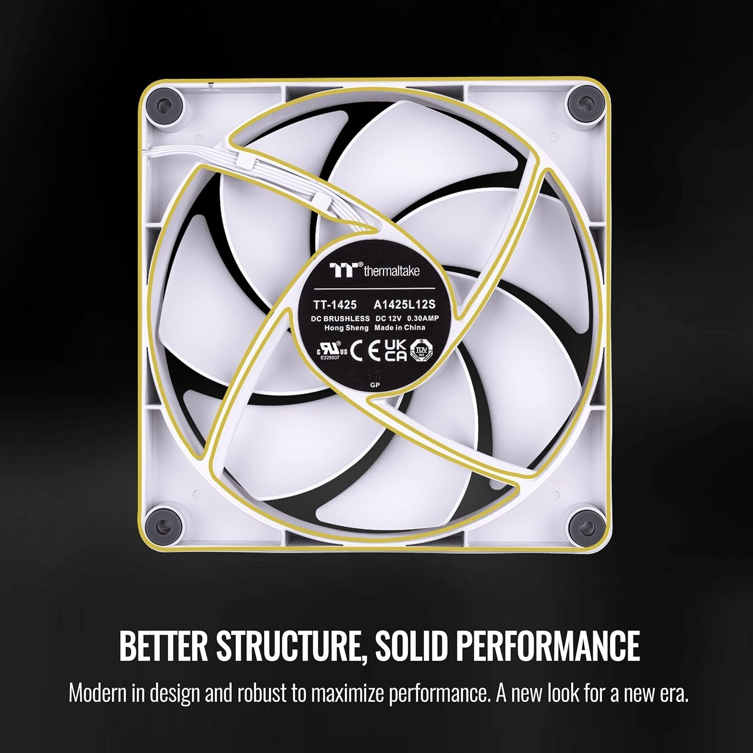 Thermaltake CT120 PC Cooling Fan White (2-Fan Pack)- CL-F151-PL12WT-A – NEW