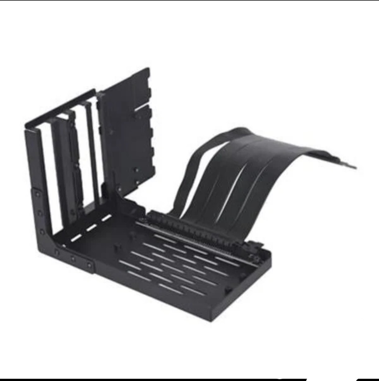 VG4-4-V2X Universal 4-Slot Vertical GPU Mount Kit PCIe Gen 4 Riser Black