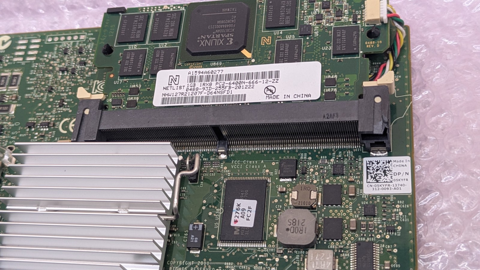 Dell PERC H800 6GB/S SAS Controller with 1GB Cache Full Height 5KYFR
