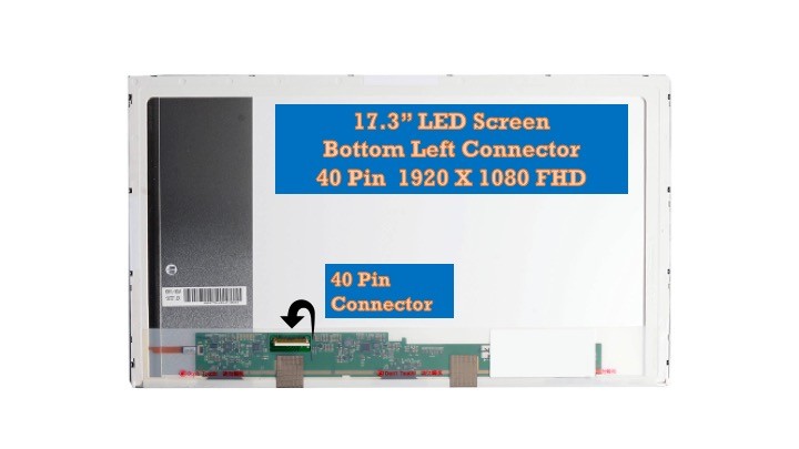 New 17.3″ WXGA+ LED LCD screen for Dell Inspiron DYMX0 0DYMX0 display panel