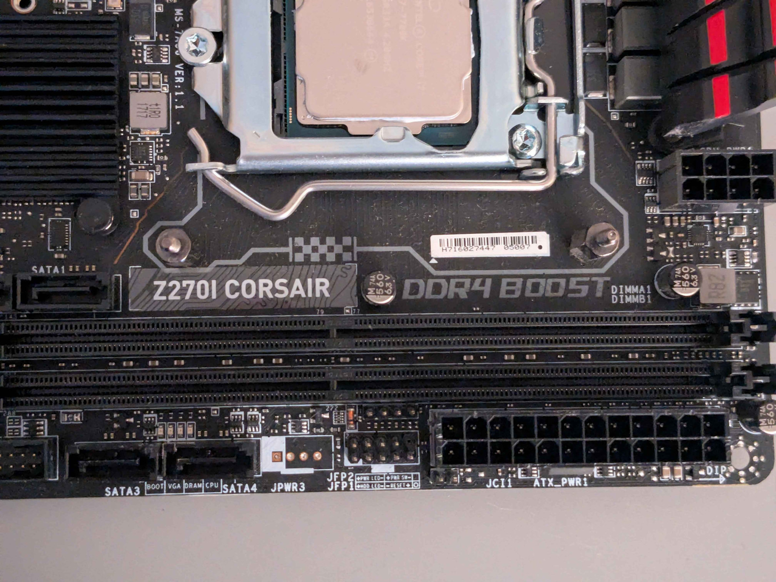Corsair Z270i Motherboard Mini ITX, tested and works, CPU and SSD not included